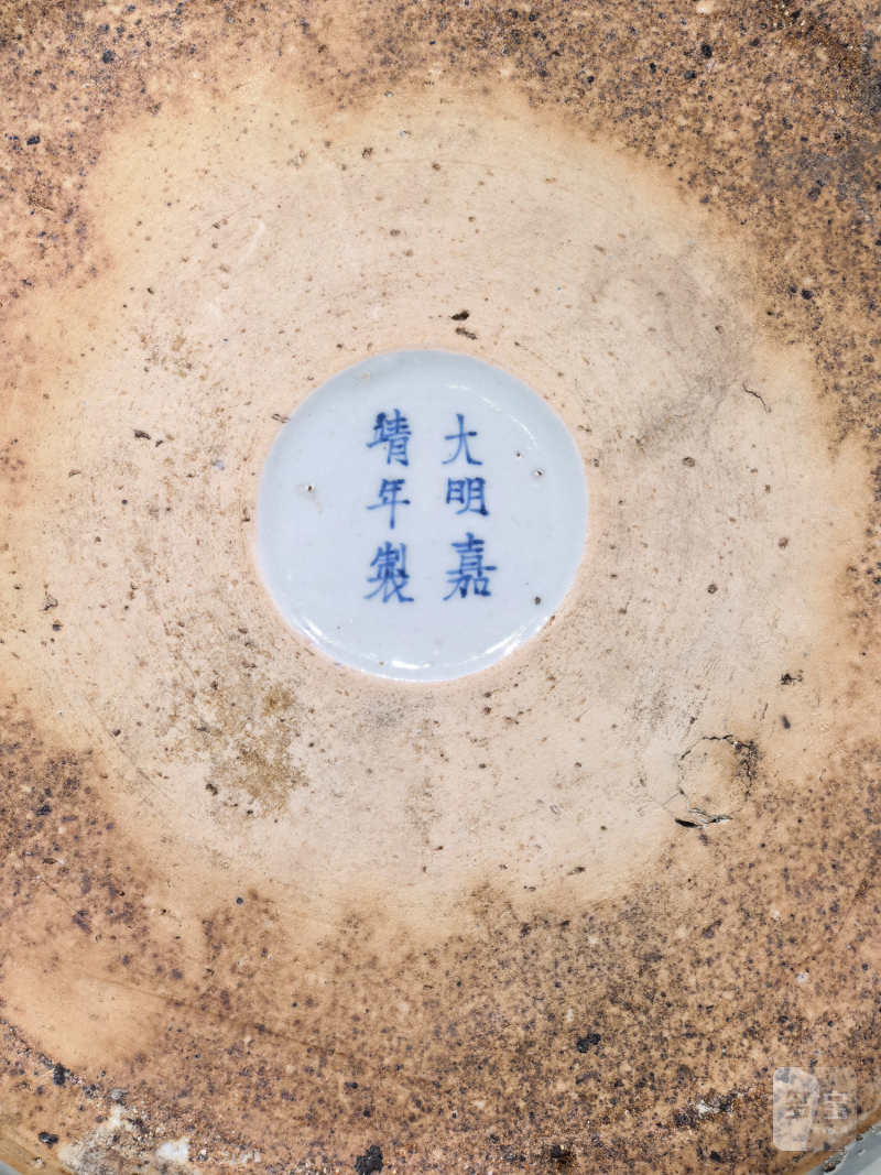 明嘉靖 青花福禄寿纹大罐 - 图16